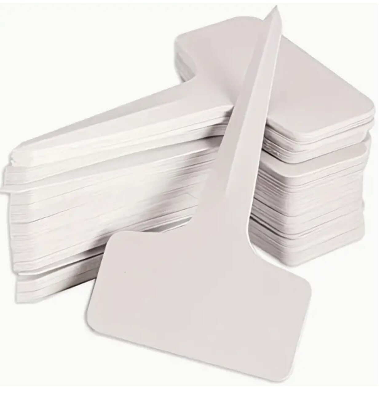 Plastic Plant Labels 100 Pack – T-Type Garden Tags 2.36x3.94 Inch, Waterproof Plant Markers for Garden, Nursery, Pots, Seedlings